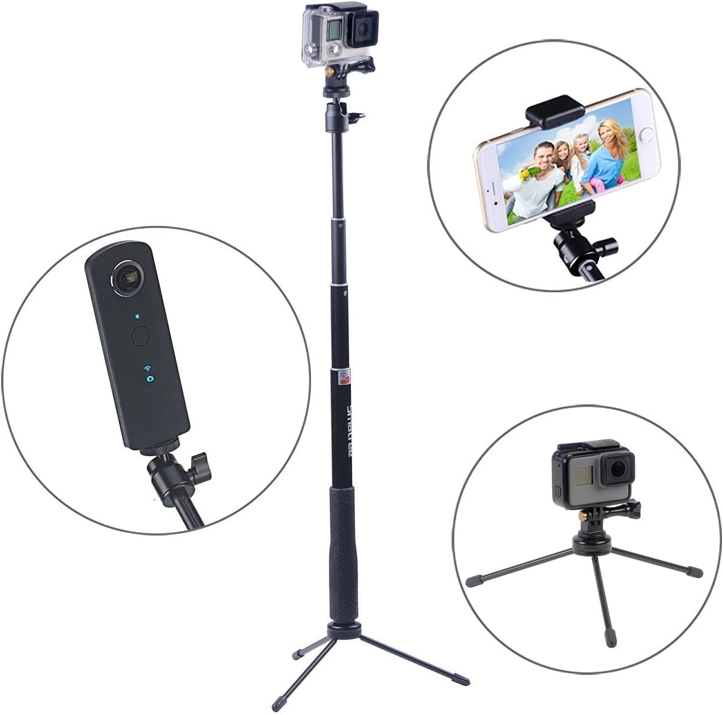 Portable Selfie Stick, Smatree Smapole Q3