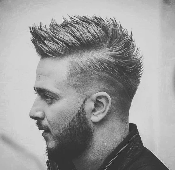 Curly Faux Hawk Fade